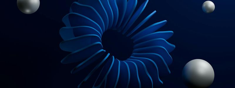 Flowing abstract lines in lime color on dark background